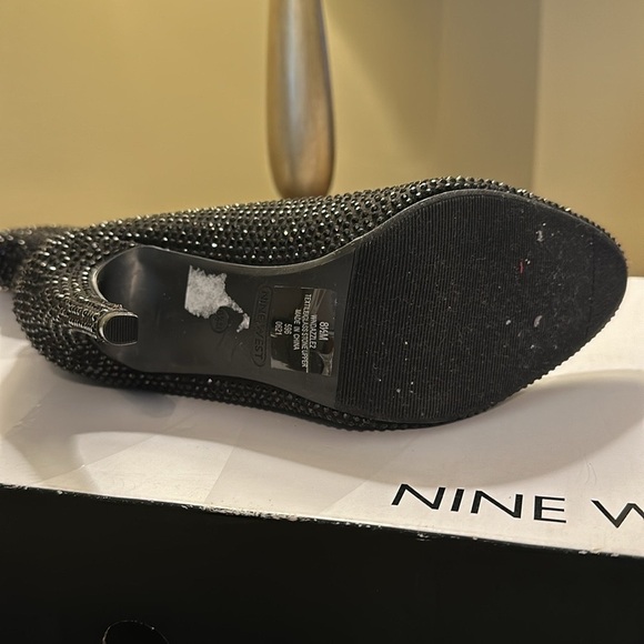 New Nine West Dazzle Black Heel Boots. Make a statement! - Picture 5 of 5